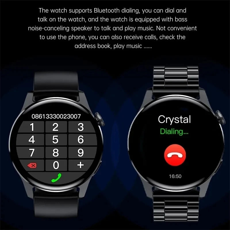 For HUAWEI GT4 Pro GPS NFC Smart Watch Men 360*360 AMOLED Screen Heart rate Bluetooth Call IP68 Waterproof Man Smartwatch 2024