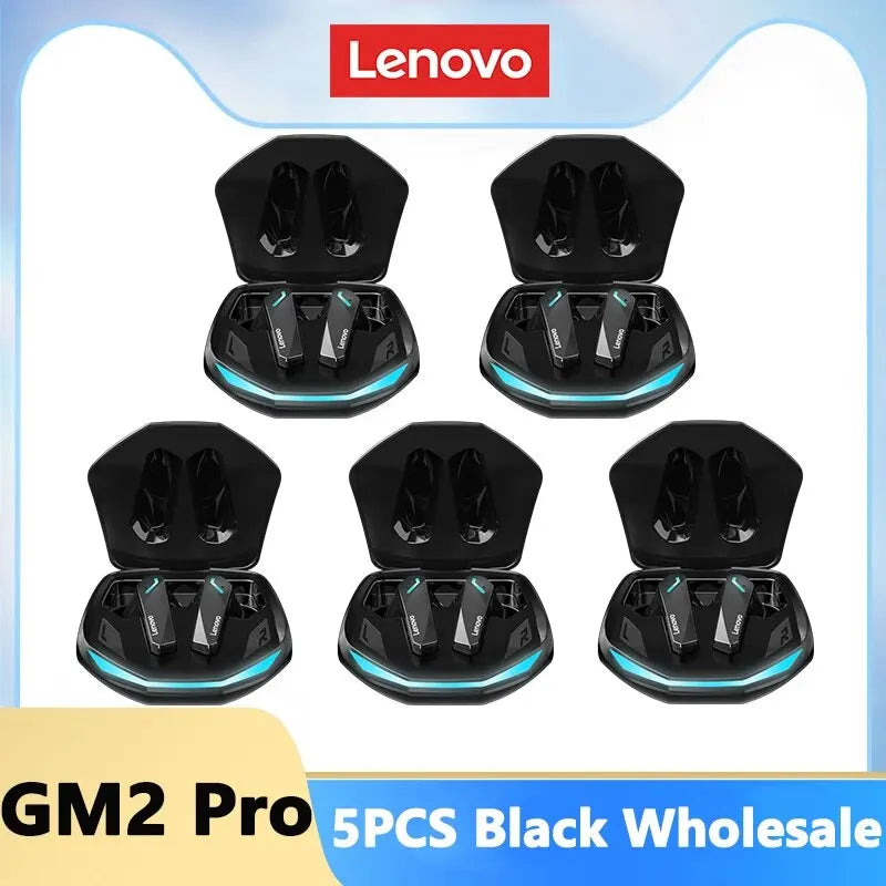 Lenovo GM2 Pro Bluetooth 5.3 Earphones Sports Headset Wireless In-Ear Gaming Low Latency Dual Mode Music Headphones New - KIMLUD