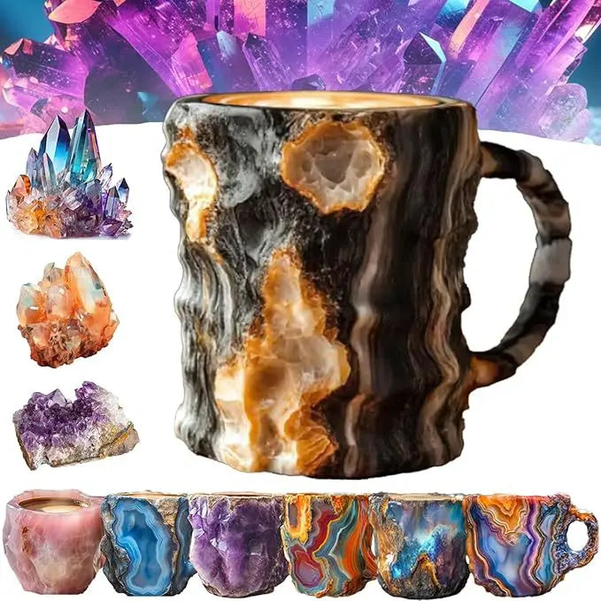 Popular Creative Mineral Crystal Coffee Mugsmake Mug Crystal Coffee Mug High Face Value Household Goods High-Grade Water Cup