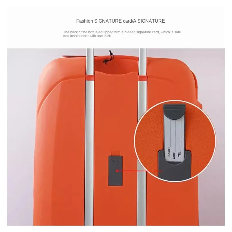 Lightweight Luggage  PP Password Trolley Case Unisex Suitcase 20/24/28 inch Cabin Carry on Travel Bag Rolling Luggage Suitcases