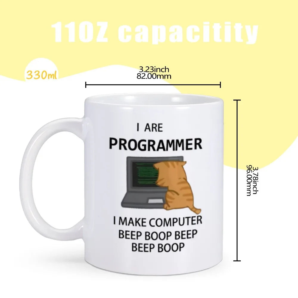 Engineer Mugs Computer Programmer Cups Programming Debugging Teaware Tea Coffee Coffeeware Geek Nerd Coworker Gift Coder Unicode