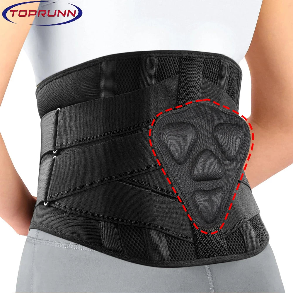 Double Pull Back Lumbar Support Belt Waist Orthopedic Corset Men Women Spine Decompression Waist Trainer Brace Back Pain Relief - KIMLUD