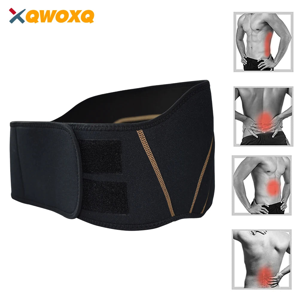 KIMLUD, Copper Recovery Back Brace, Highest Copper Content Back Braces for Lower Back Pain Relief, Lumbar Waist Support Belt Fit for Men, Default Title, KIMLUD APPAREL - Womens Clothes