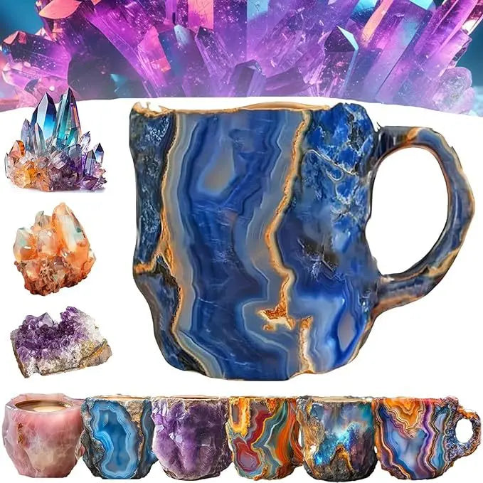 Popular Creative Mineral Crystal Coffee Mugsmake Mug Crystal Coffee Mug High Face Value Household Goods High-Grade Water Cup