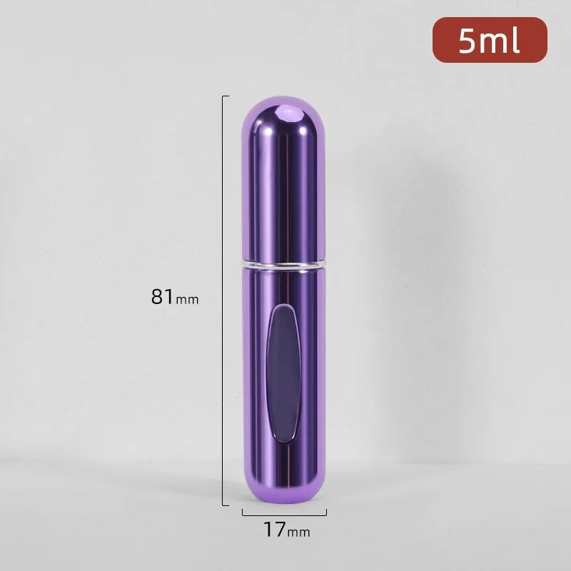 5/10ml Perfume Bottle Portable Refillable Perfume Bottle with Spray Cosmetic Containers Atomizer Mini Aluminum Spray Travel - KIMLUD