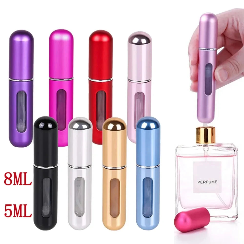 KIMLUD, Refillable Mini Perfume Bottle Portable Cosmetic Bottle Spray Bottle Atomizer Spray Container Travel Refillable Bottles 8ml /5ml, KIMLUD Womens Clothes