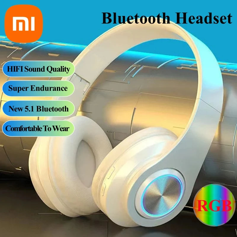 XIAOMI Mijia Head-mounted Wireless Bluetooth Headphones With Mic Noise Cancelling Headsets Stereo Sound Sport Gaming Earphones - KIMLUD