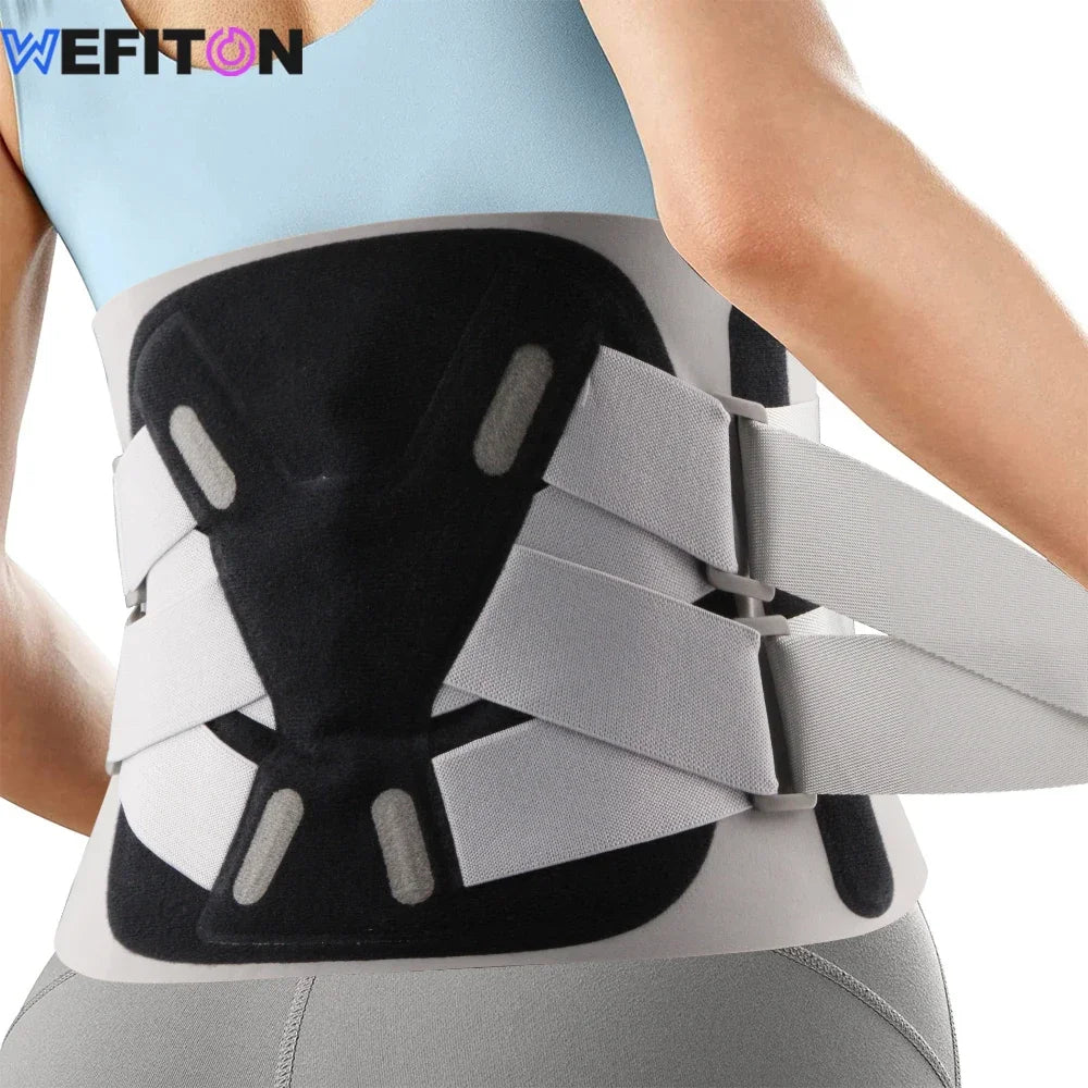 1PCS Lower Back Brace Support, Lumbar Support - Herniated Disc, Sciatica - Adjustable, with 6 Aluminum Support - Men and Women - KIMLUD