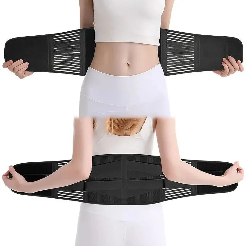 Back Brace Adjustable Waist Belt Support Brace for Lumbar Trainer Sweat Belt for Sports New Assistance Waist Cushion - KIMLUD