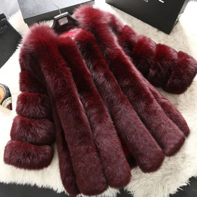 Fall Faux Fur Jackets for Women Long Puff Sleeve Woman Coat Solid Short Warmth Outerwear Clause Ladies Elegant Streetwear