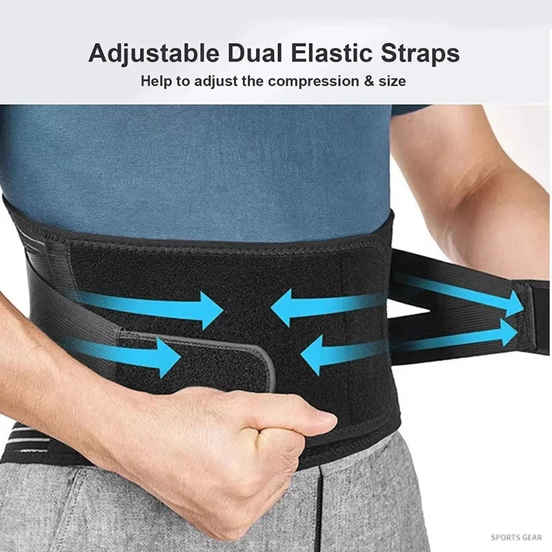 KIMLUD, Men Women Lower Back Brace with 6 Stays Anti-skid Orthopedic Lumbar Support Breathable Waist Support Belt for Gym Pain Relief, KIMLUD Womens Clothes