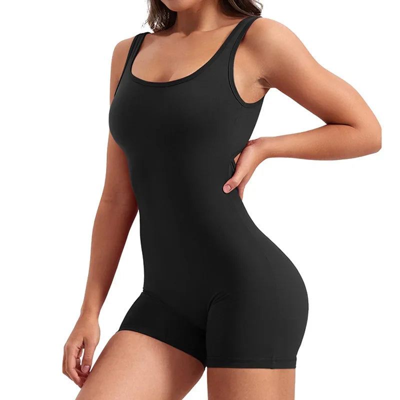 Yoga Wear  Bodysuit Female Yoga Sport Sets Sleeveless Backless Sexy High Waist Leggings One Piece Fitness Jumsuits Sportswear