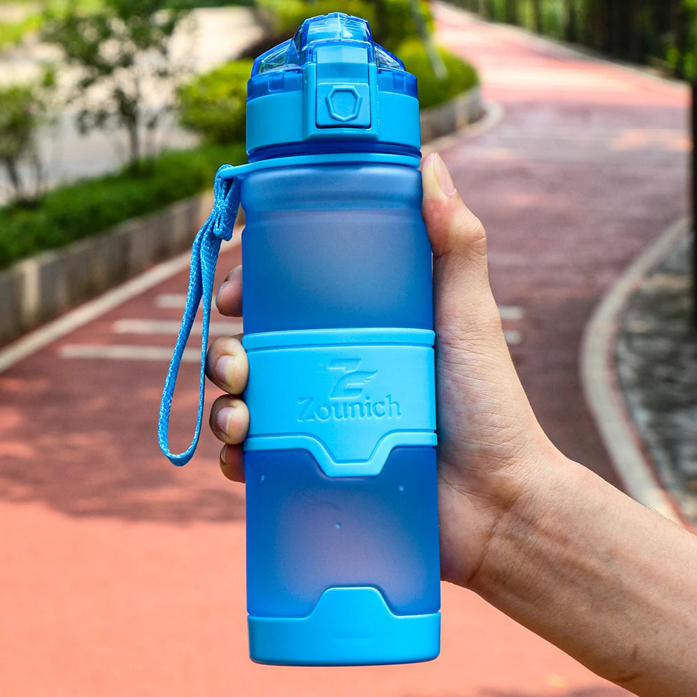 KIMLUD, 1000ML Water Bottles Protein Shaker Large Capacity Portable Plastic Sport Drinking Bottle Tritan BPA Free With Filter Screen, Blue / 400ml, KIMLUD APPAREL - Womens Clothes