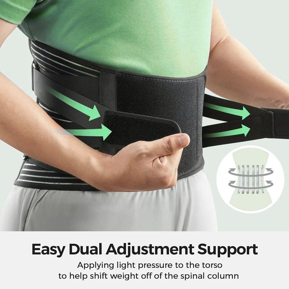 KIMLUD, Back Braces Waist Belt Men Women Work Lower Back Pain Relief Breathable Anti-skid Spine Lumbar Support Belt, KIMLUD Womens Clothes