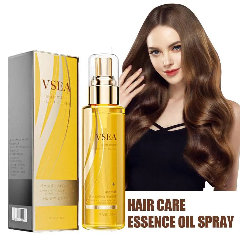 100ml Hair Care Essential Oil Spray For Women Repair Dry Anti-frizz Smooth And Long-lasting Hair Care For Fragrant Fluffy Hair