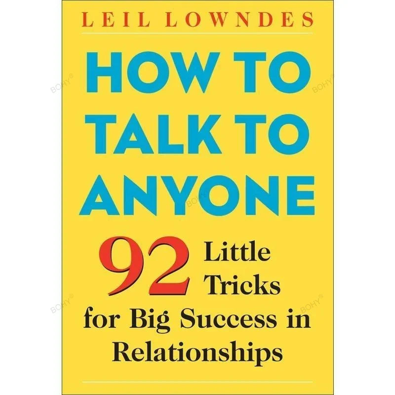 How To Talk To Anyone 92 Little Tricks for Big Success Book - KIMLUD