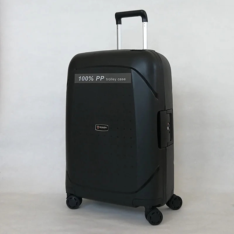 Lightweight Luggage  PP Password Trolley Case Unisex Suitcase 20/24/28 inch Cabin Carry on Travel Bag Rolling Luggage Suitcases