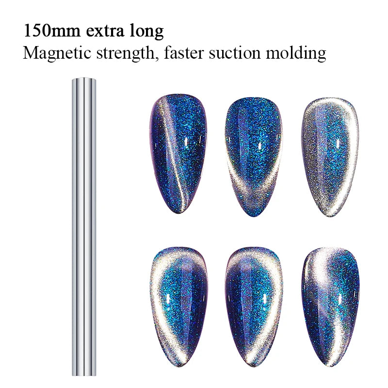 KIMLUD, LILYCUTE 7ML Rainbow Glass Cat Magnetic Gel Nail Polish Super-Bright Colorful Glitter Sparkling Manicure Semi Permanent Nail Gel, 56939, KIMLUD APPAREL - Womens Clothes