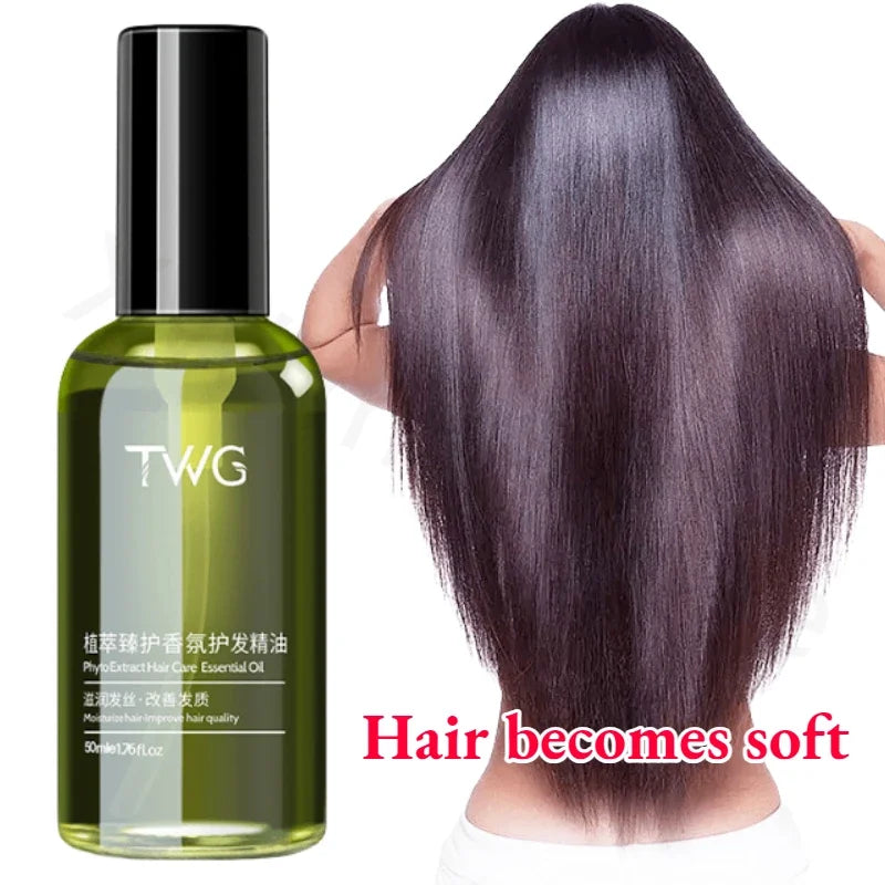 TWG Hair Care Essential Oil Improves Hair Quality Anti-frizz Lasting Smooth Fragrance Wash-free Hair Care Essential Oil 50/100ML