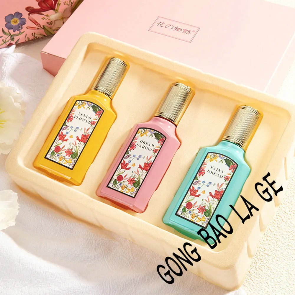 Brand 75ml Women Perfume Gift Box 3PCS Set Pheromone Perfumes De Mujer Originales Floral Scent духи женские стойкие Workdating - KIMLUD