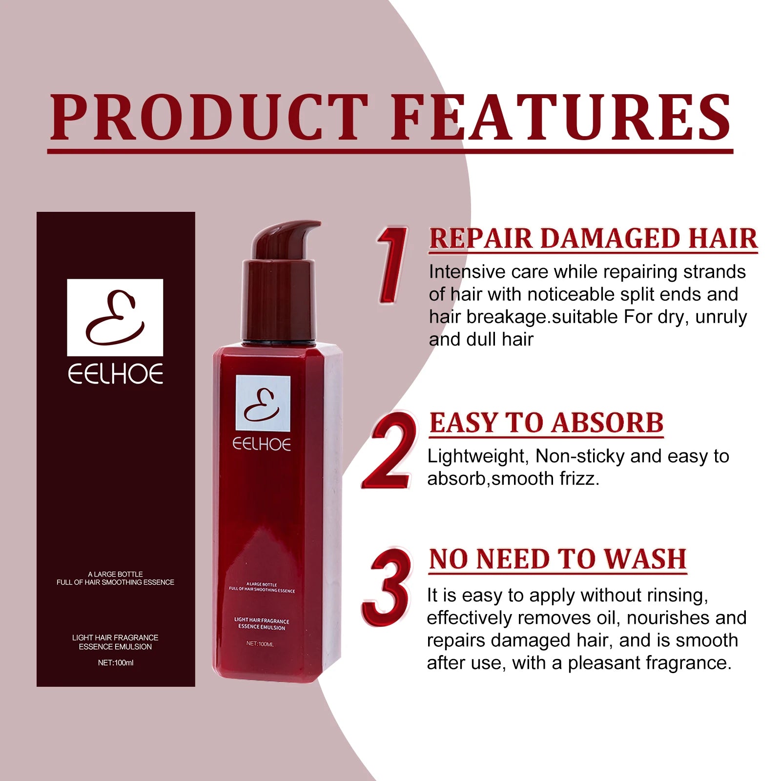 Hair Care Essence Hair Repair Moisturizing Fluffy Hair Leave-in Hair Care Essence