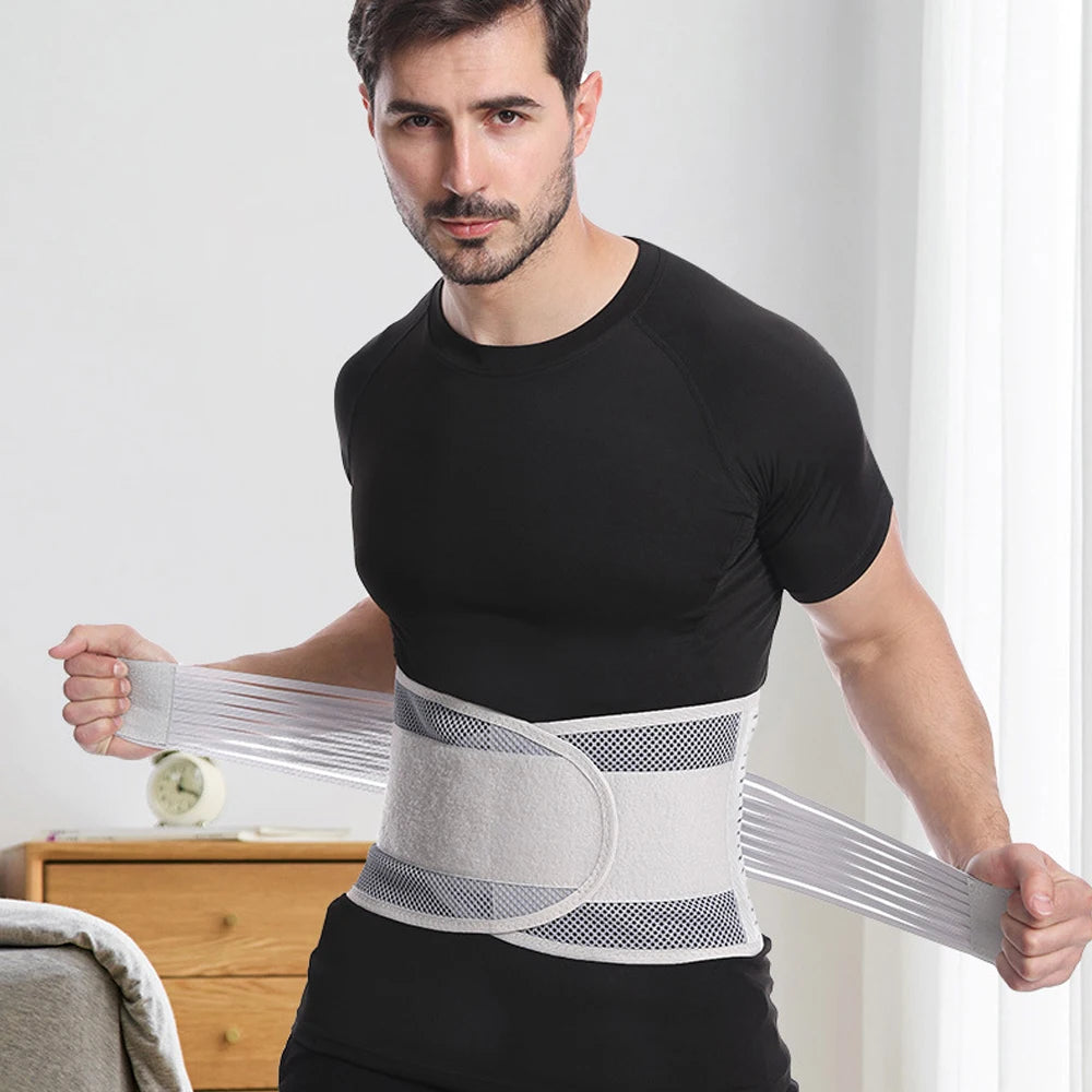 Back Brace for Lower Back Pain Relief,Breathable Lumbar Support Belt for Men Women with Lumbar Pad,for Herniated Disc,Sciatica - KIMLUD