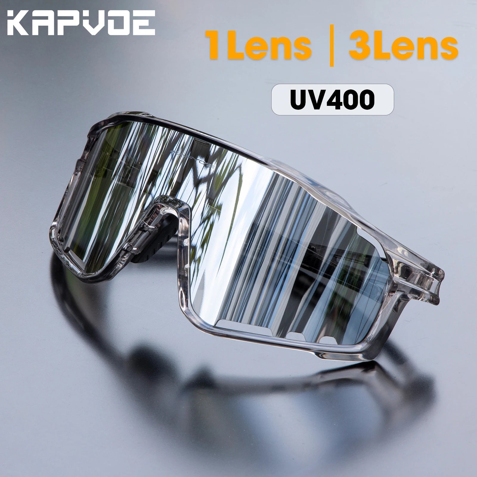 Kapvoe Cycling Sunglasses Polarized Bicycle Bike Men UV400 Racing Bike Road Mountain Eyewear Women Outdoor Sport Goggles - KIMLUD