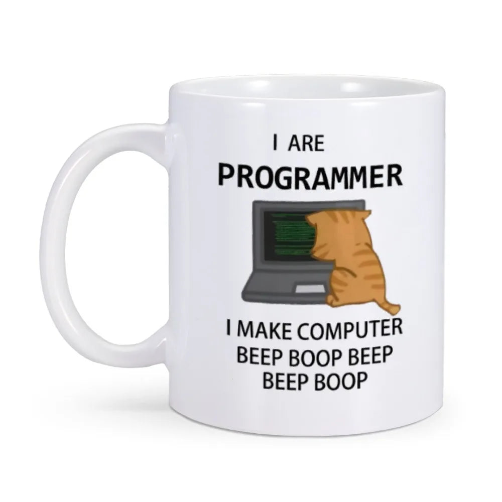 Engineer Mugs Computer Programmer Cups Programming Debugging Teaware Tea Coffee Coffeeware Geek Nerd Coworker Gift Coder Unicode