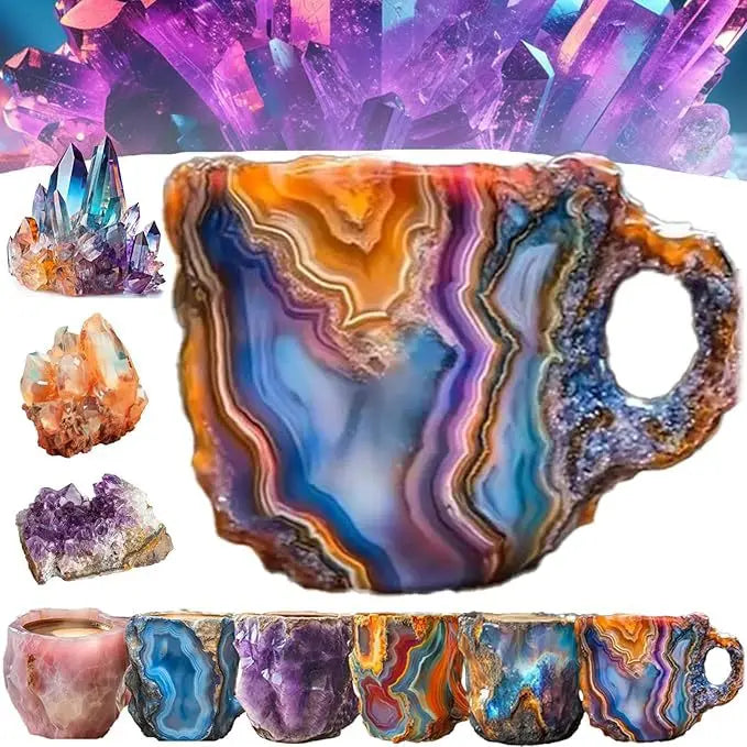 Popular Creative Mineral Crystal Coffee Mugsmake Mug Crystal Coffee Mug High Face Value Household Goods High-Grade Water Cup