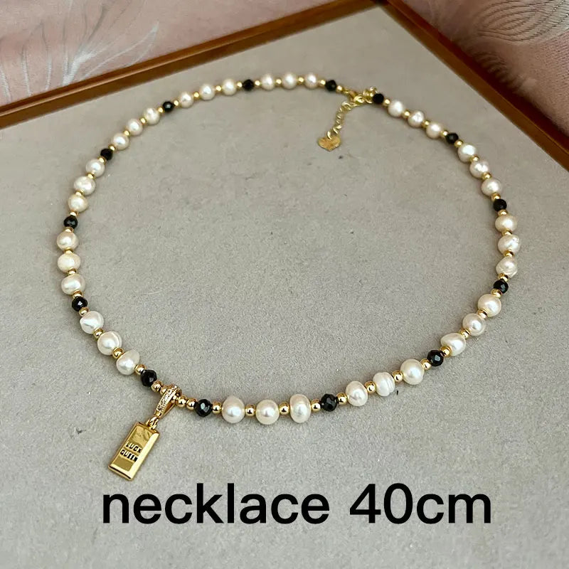 Multiple Elegant Natural Freshwater Pearl Necklaces For Women 40cm Length