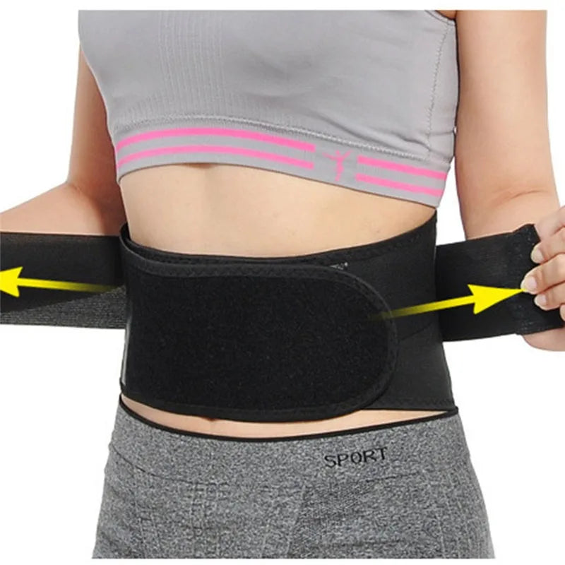 Adjustable Waist Tourmaline Self heating Magnetic Therapy Back Waist Support Belt Lumbar Brace Massage Band Health Care - KIMLUD