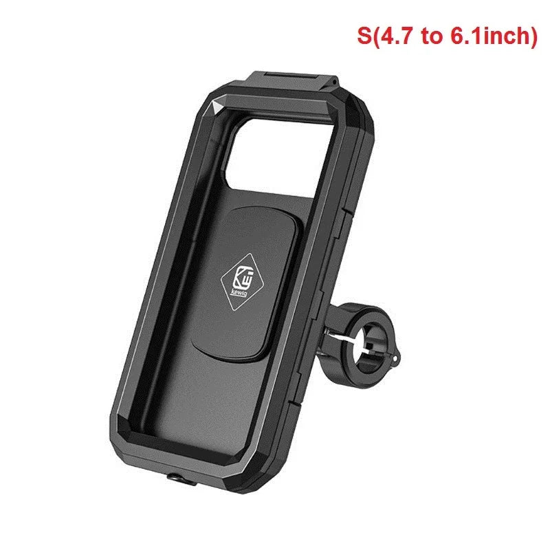 Waterproof Phone Case Bike Motorcycle Handlebar Rear View Mirror 3 to 6.8" Cellphone Mount Bag Motorbike Scooter Phone Stand