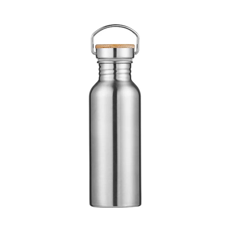 Stainless Steel Water Bottle 1000 750 500 350ml Big Mouth Cycling Hiking Waterbottle Drinkware Sports Bottle Flasks with Lid - KIMLUD