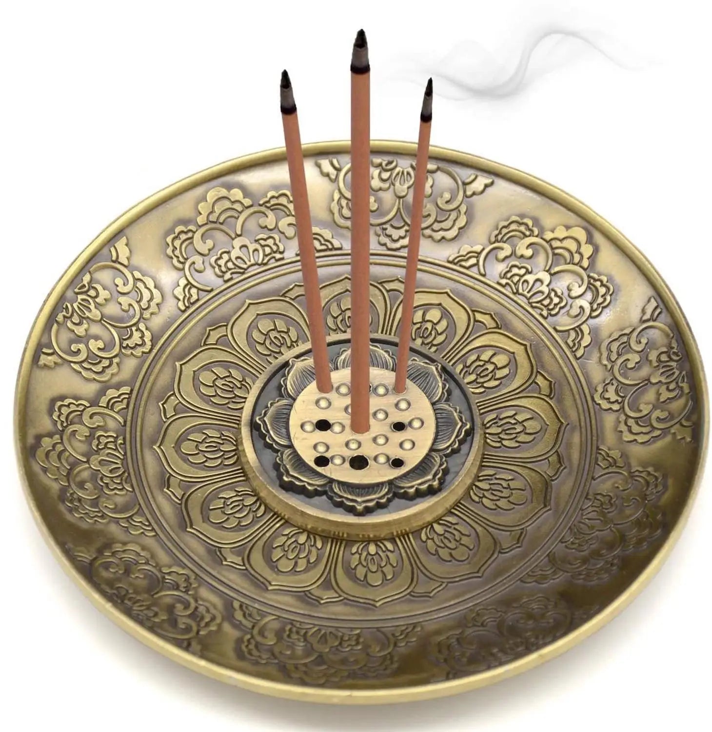 YXY Dragon and Phoenix Stick Incense Holder Chinese Zodiac Metal Tibetan Incense Burner Best for Collectibles Small Home Decor