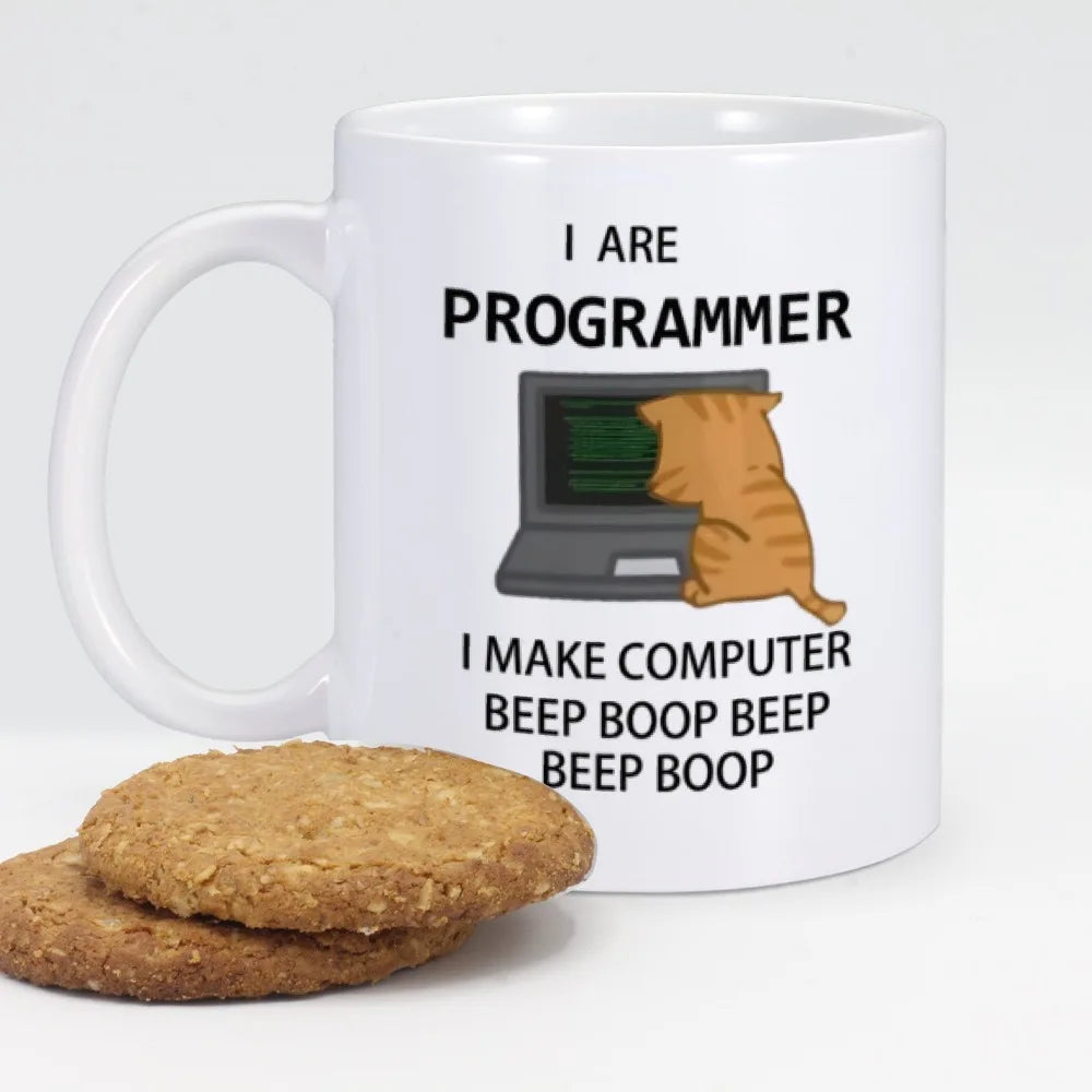 Engineer Mugs Computer Programmer Cups Programming Debugging Teaware Tea Coffee Coffeeware Geek Nerd Coworker Gift Coder Unicode