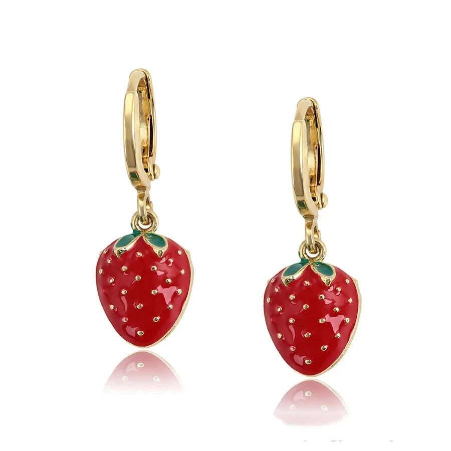 Xuping Jewelry Fashion Fruit Серьги  Design Elegant Fashion Huggies Earring of Charm Lovely Style for Women Girl  A00889023