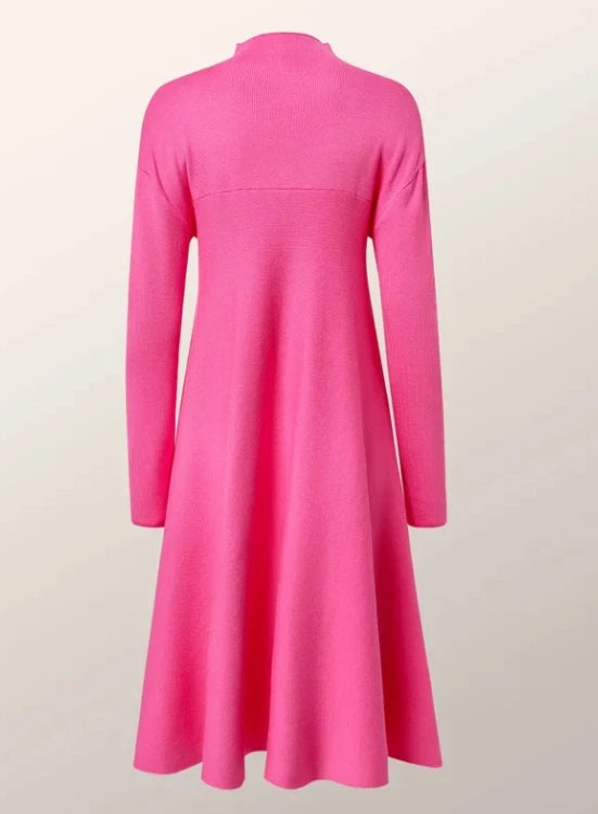 2023 Autumn Winter Spring New Fashion Casual Temperament Style Long Sleeved Round Neck Dress Dresses for Women Elegant