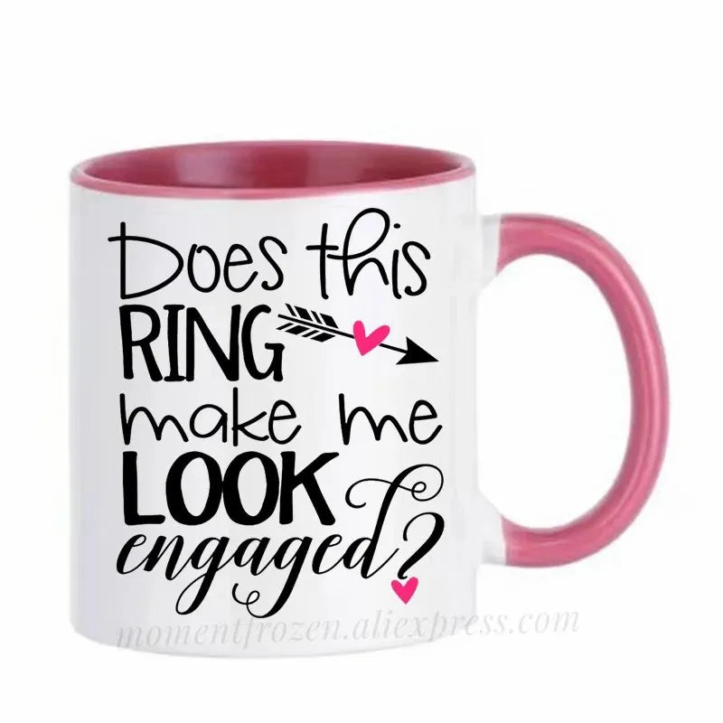 Engagement Cups Wedding Coffee Mugs Caffeine Cocoa Tea Mugen Bride Bridegroom Gifts Tableware Coffeeware Teaware Beer Drinkware