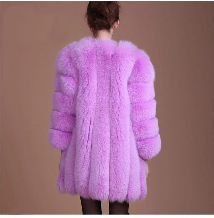 Fall Faux Fur Jackets for Women Long Puff Sleeve Woman Coat Solid Short Warmth Outerwear Clause Ladies Elegant Streetwear