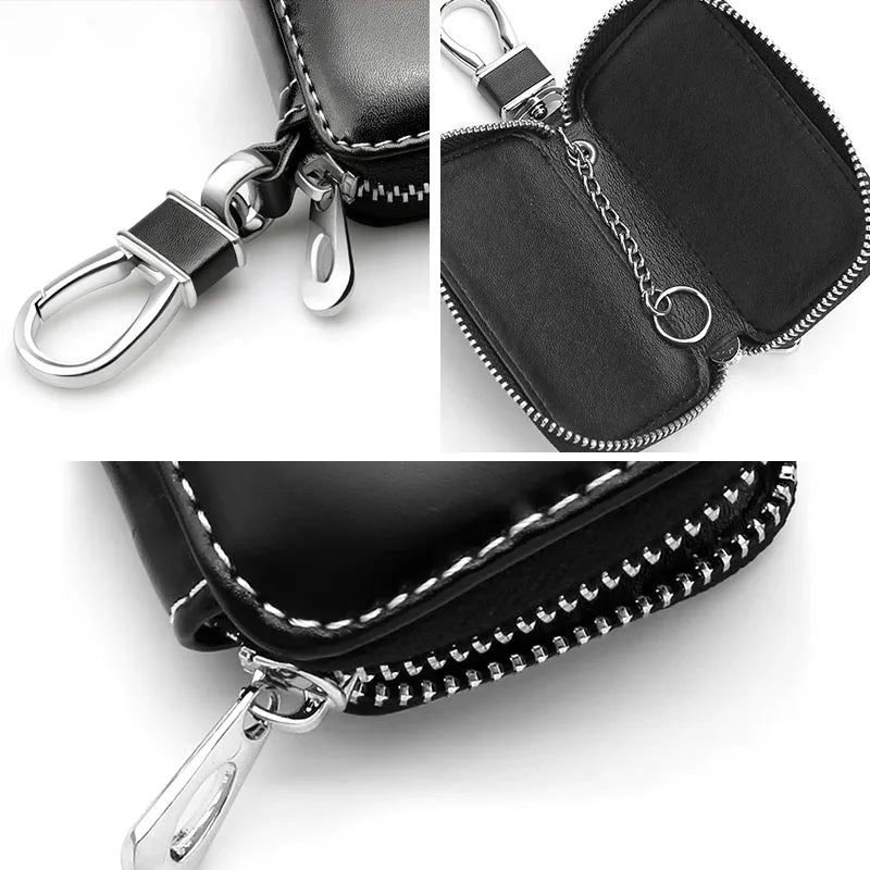 Leather Key Wallet Car Key Bag Multi Function Key Case For Mazda CX5 6 3 CX7 323 Axela Atenza Demio CX30 MX Car Accessories