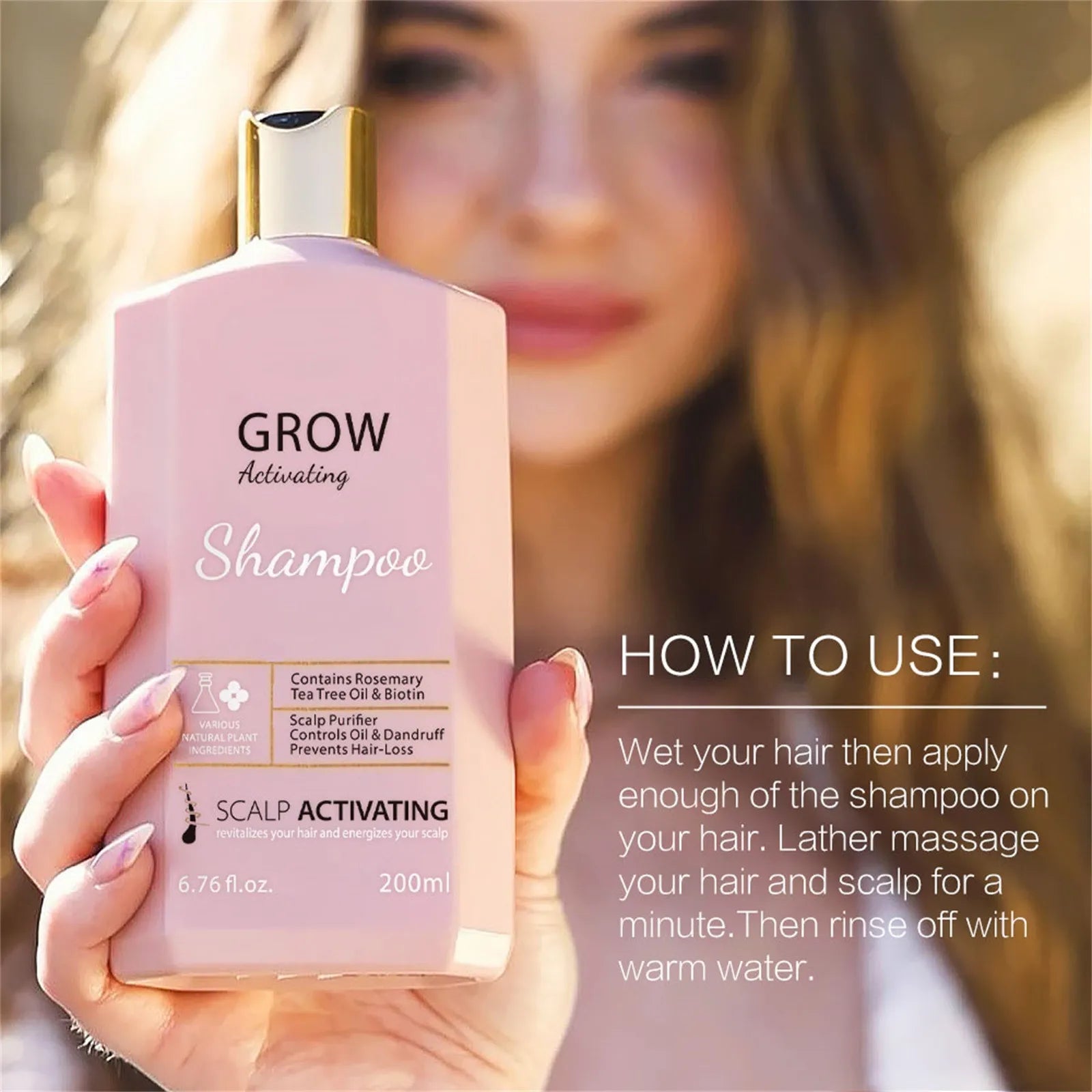 New Growth Activating Shampoo Deeply Nourishes Hair To Prevent Hair Loss While Fighting Chronic Scalp Problems 200ml - KIMLUD