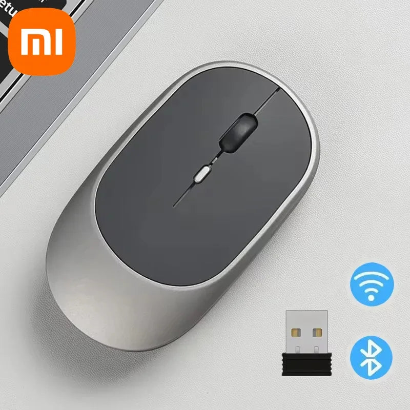 Xiaomi Wireless Mouse Bluetooth-compatible 2.4G Silent Mice Adjustable DPI Ergonomic Design USB Rechargeable Gaming Office Mouse - KIMLUD