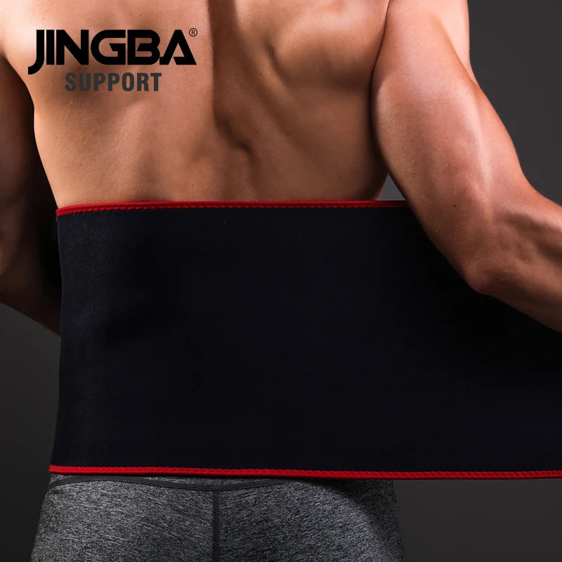 JINGBA SUPPORT New Back Waist Support Sweat Belt Waist Trainer Waist Trimmer Musculation Abdominale Fitness Belt Sports Safety - KIMLUD