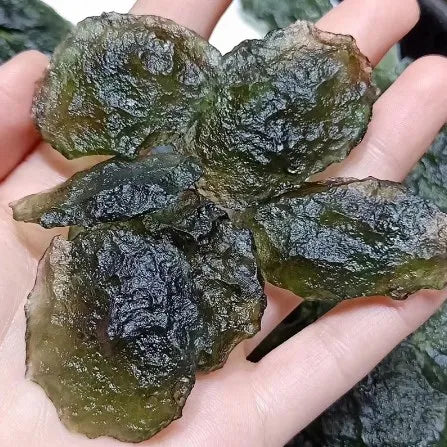 Moldavite Natural Czech Meteorite Impact Glass Rough Stone Crystal Energy Stone