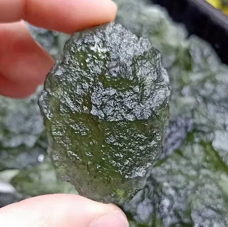 Moldavite Natural Czech Meteorite Impact Glass Rough Stone Crystal Energy Stone