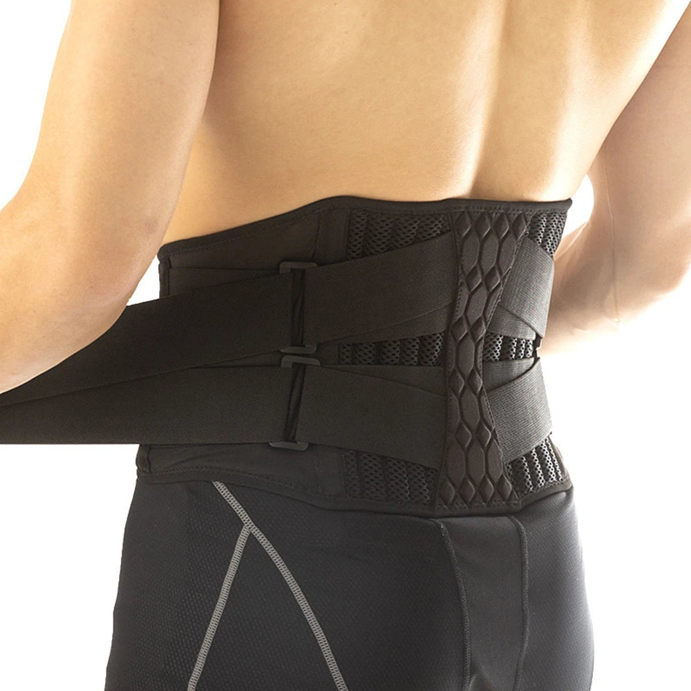 TIKE Lumbar Back Braces Support Belt for Women Men,Gym Waist Trainer Belt for Back Pain Relief,Herniated Disc,Sciatica,Scoliosis - KIMLUD