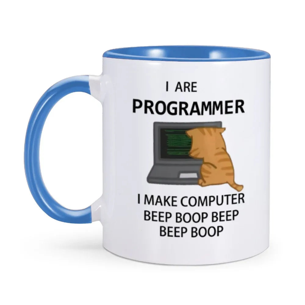 Engineer Mugs Computer Programmer Cups Programming Debugging Teaware Tea Coffee Coffeeware Geek Nerd Coworker Gift Coder Unicode