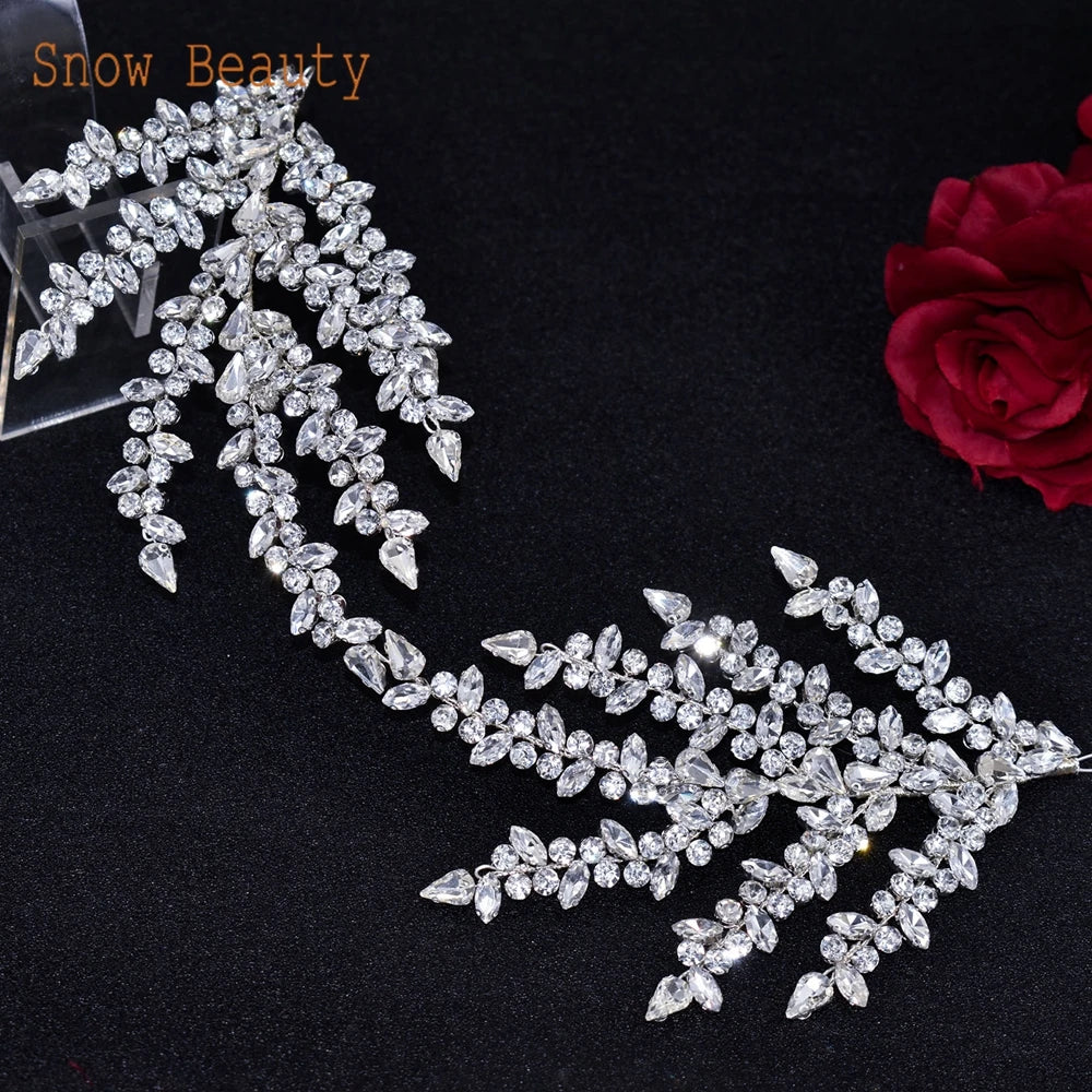 DZ090 Wedding Tiaras and Crowns Crystal Bridal Hair Accessories Party Hair Band Gift Rhinestone Headbands for Women Headdress