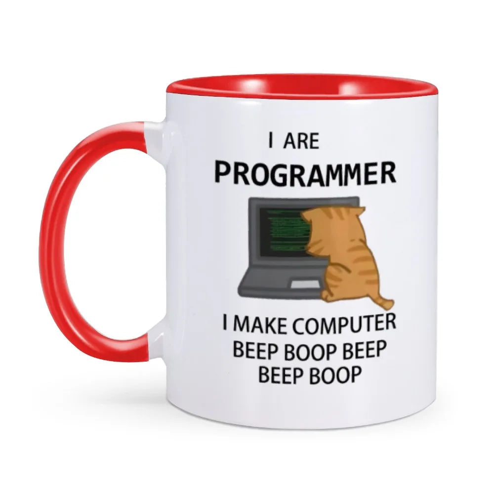 Engineer Mugs Computer Programmer Cups Programming Debugging Teaware Tea Coffee Coffeeware Geek Nerd Coworker Gift Coder Unicode