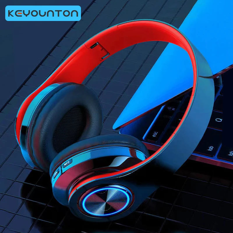 B39 Wireless Bluetooth-compatible Stereo Headset On-Ear Game Headphones Bass Earphones Foldable Sport With Mic For Huawei Xiaomi - KIMLUD